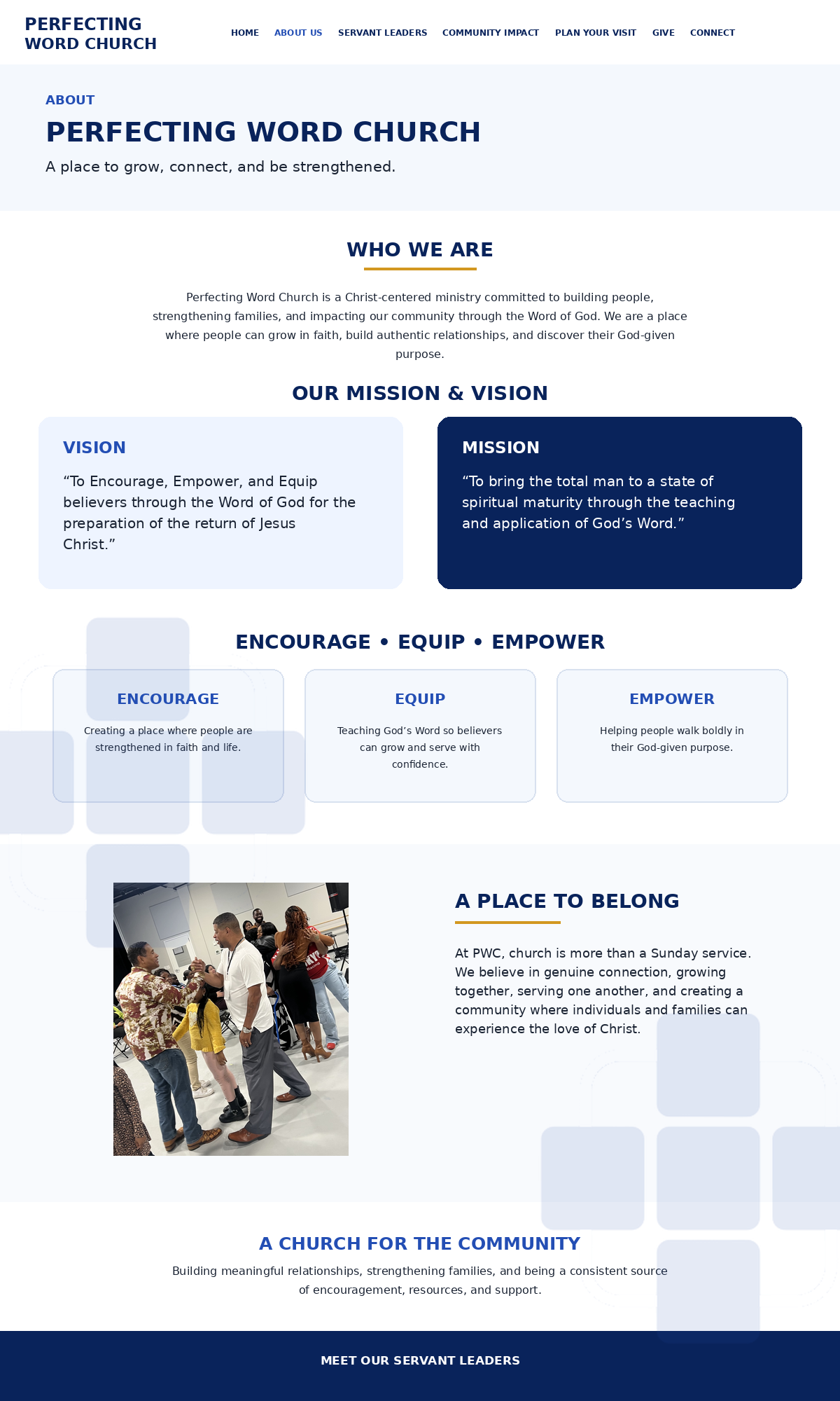 About Us page